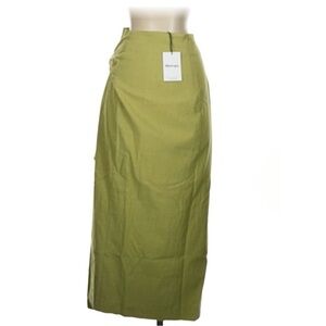 Showpo Olive Green Maxi Skirt